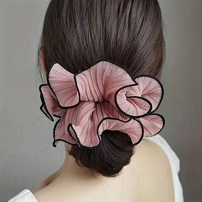 Korean wavy pastel scrunchie