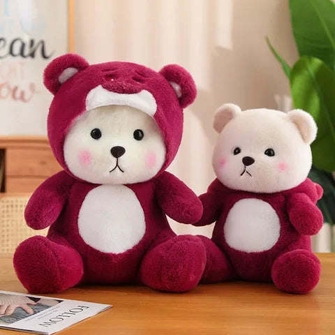 Shinshan panda bear hoodie soft toy