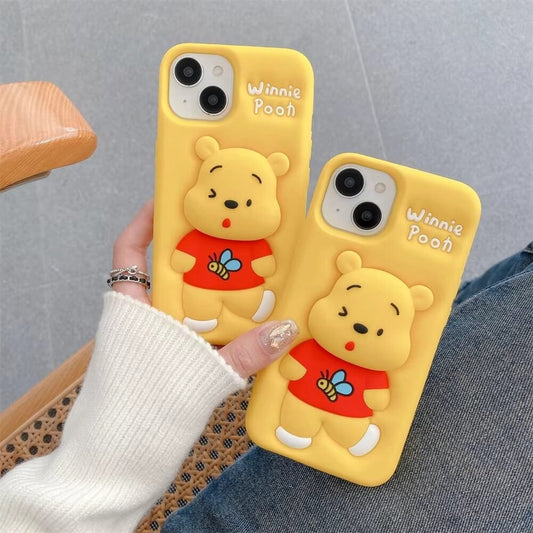 Winnie The Pooh Case With Pop Holder