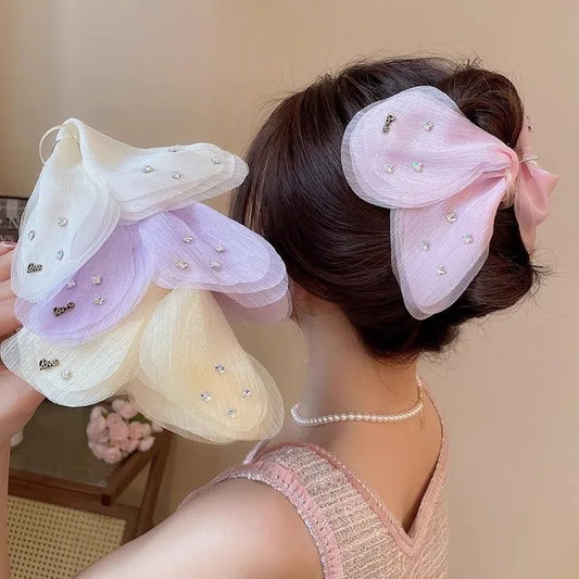 Stone Fairy Butterfly Kawaii Hair Claw Clip