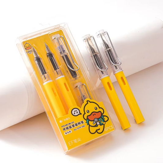 Refillable Kawaii Duck Fountain Ink Pen
