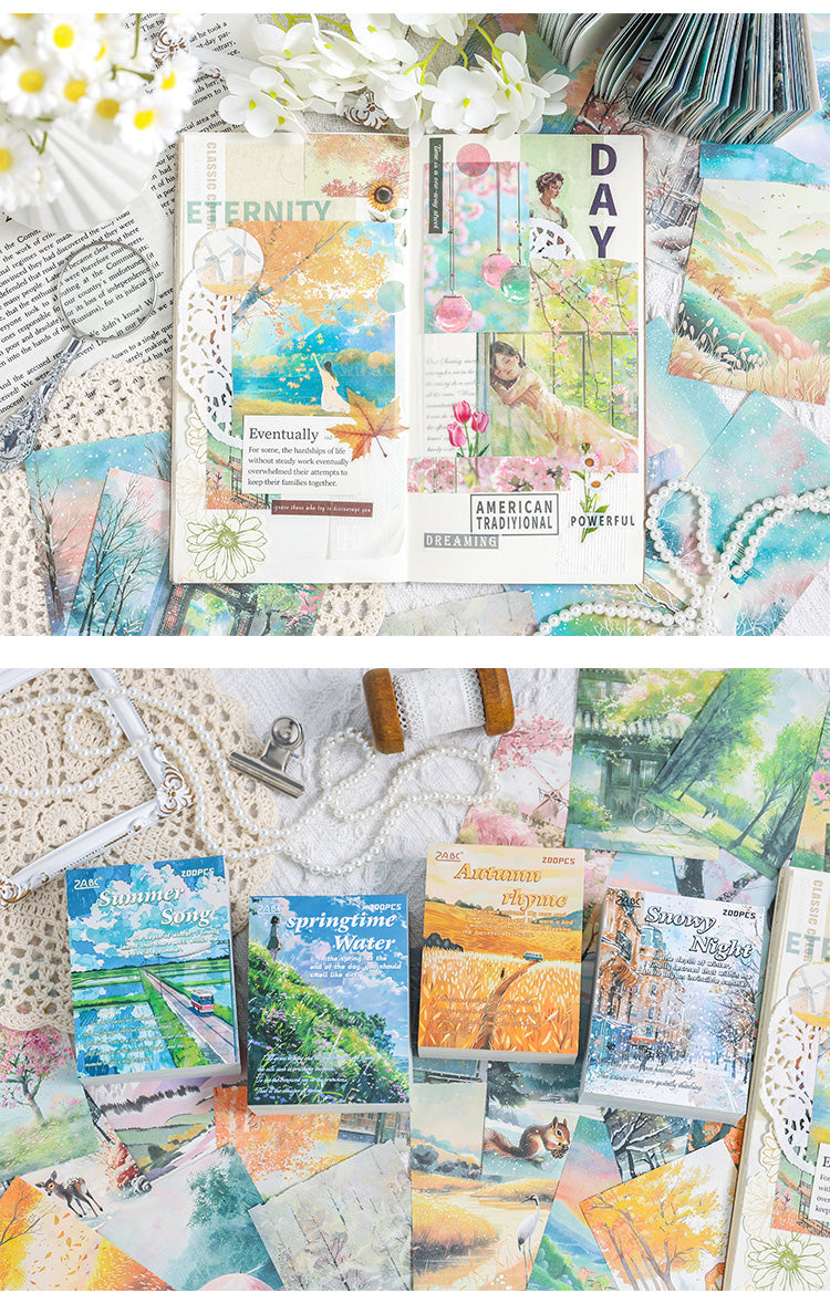 Seasons Journaling Paper Book - 200 Pcs