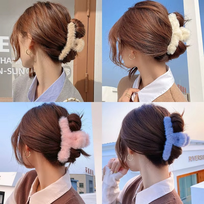 Viral Fur hair claw clutch T shape