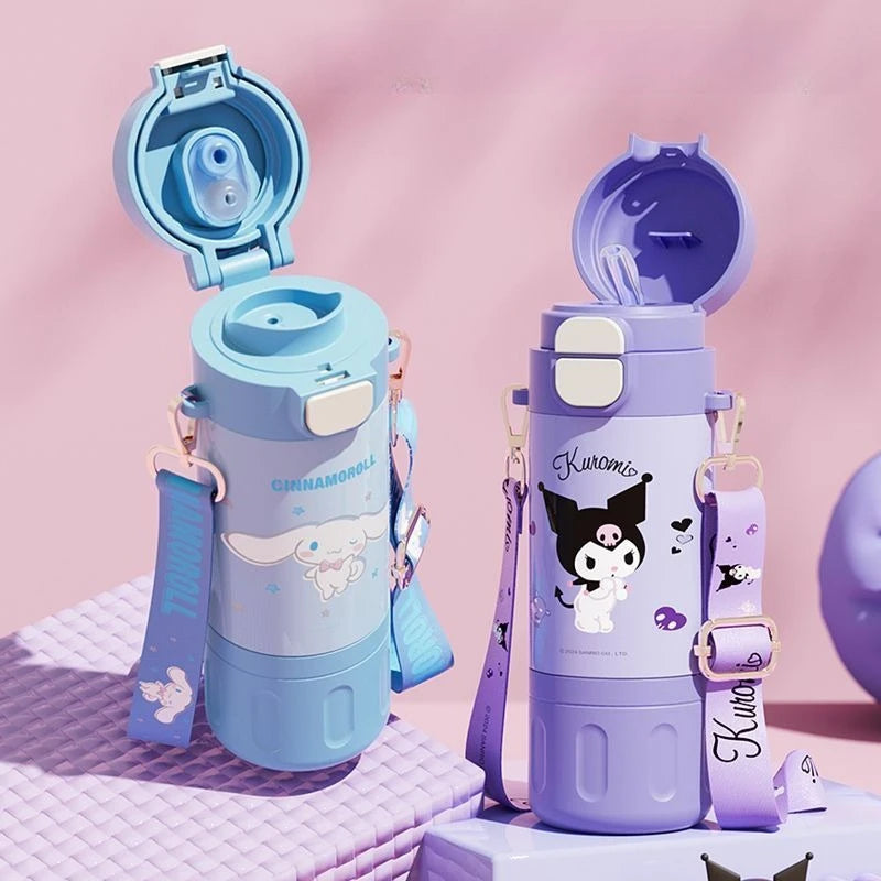 Sanrio 2 in 1 Kawaii Stainless Steel Sipper Bottle ( 500 ML)