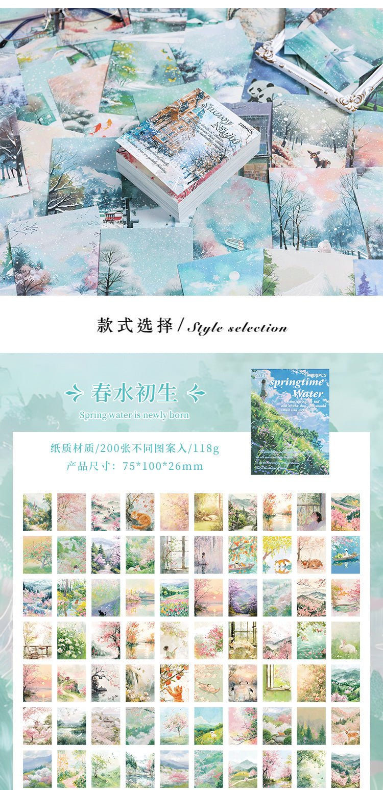 Seasons Journaling Paper Book - 200 Pcs