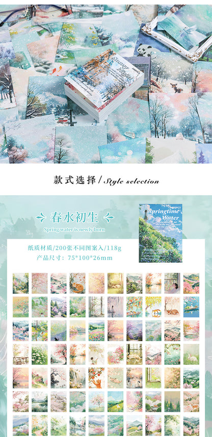 Seasons Journaling Paper Book - 200 Pcs