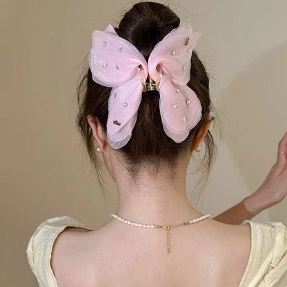 Stone Fairy Butterfly Kawaii Hair Claw Clip