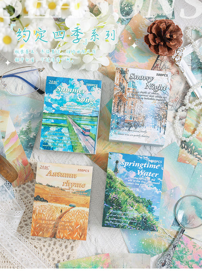 Seasons Journaling Paper Book - 200 Pcs