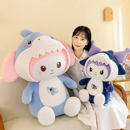 Shark Kuromi Hoodie soft toy