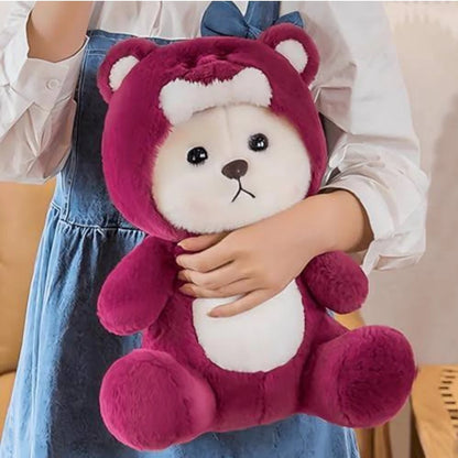 Pink bear Hoodie plushy soft toy