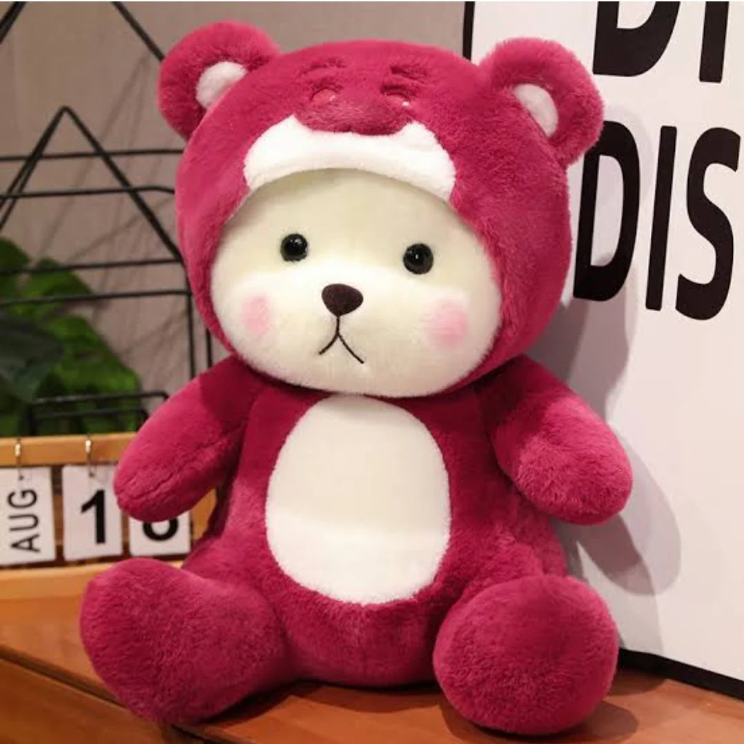 Pink bear Hoodie plushy soft toy