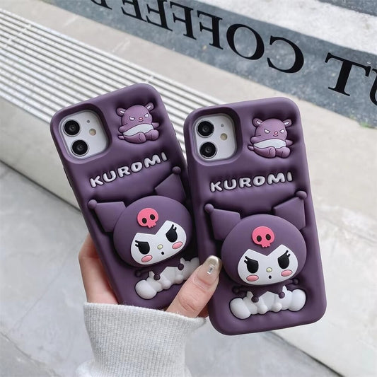 Kuromi Cute Case With Pop Holder