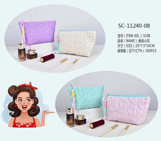 Flower multipurpose pastel pouch organiser