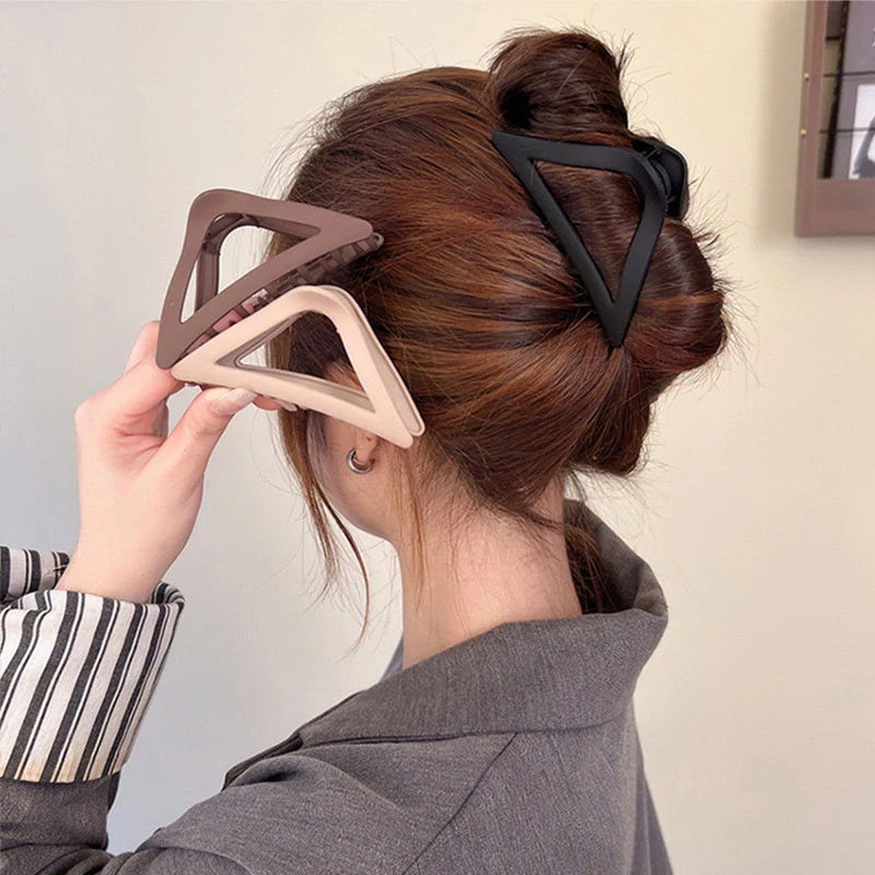 Triangle Pintresty Hair Claw Clip