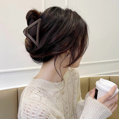 Triangle Pintresty Hair Claw Clip