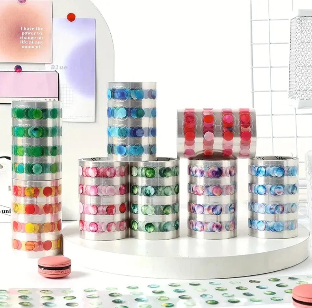 Cute Bubbles Sticker Roll Set ( 4 Pcs )