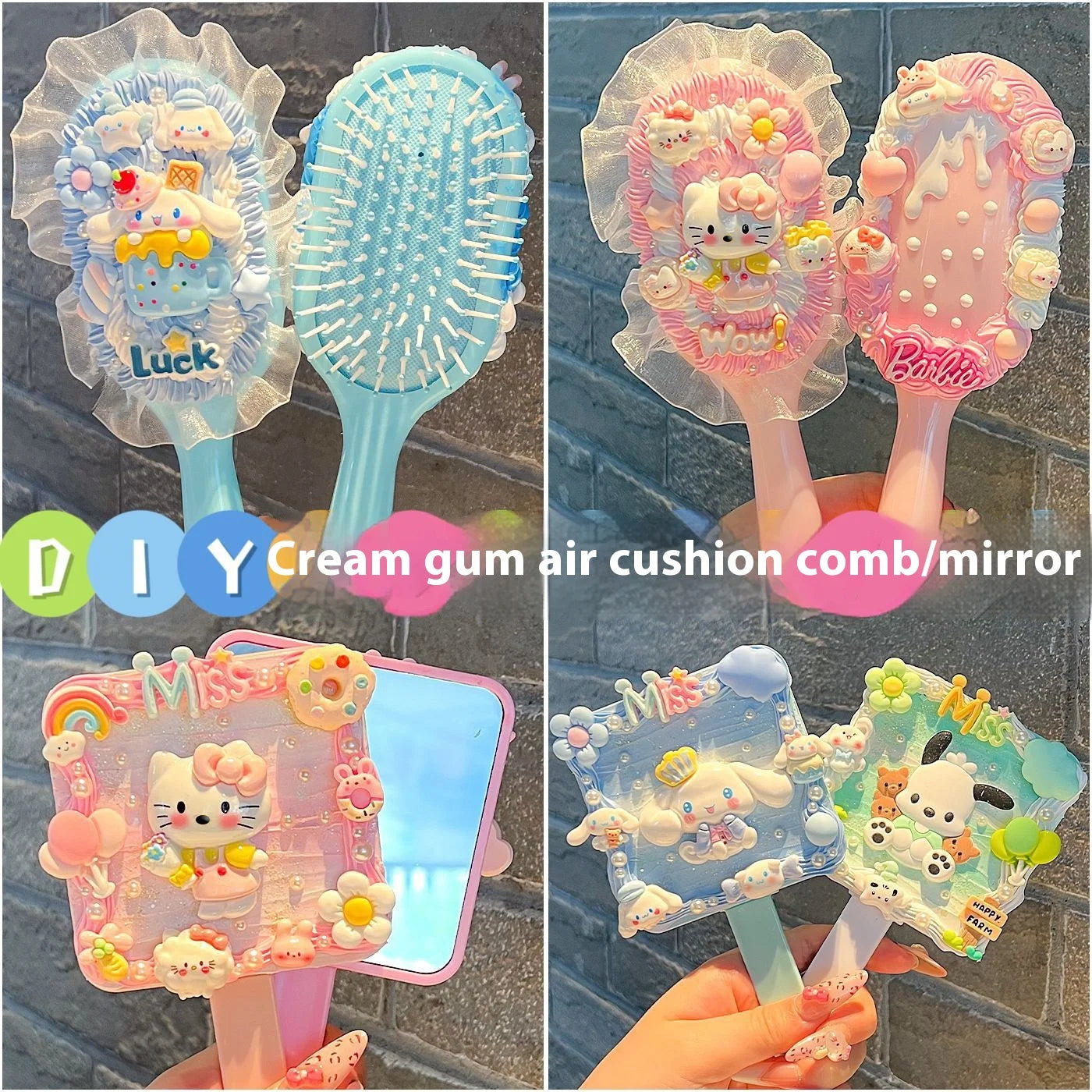 DIY Hair Comb / Mirror  Making Kit