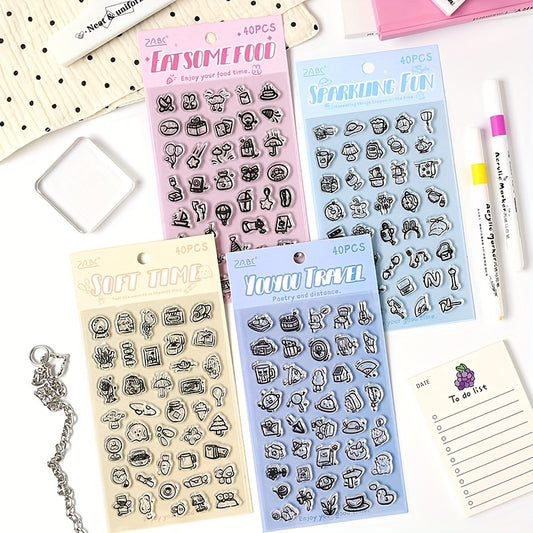 Fluffy Cat Cute Mini Stamp