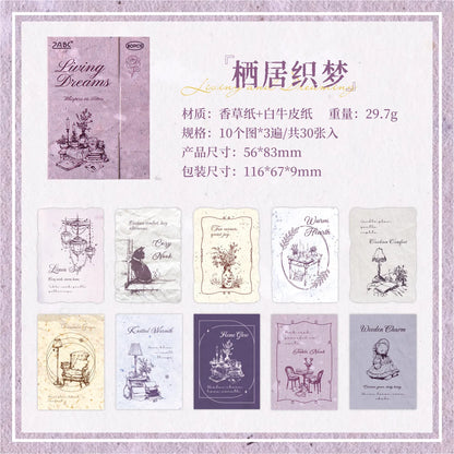 Pastel Journaling Paper Book - 30 Pcs