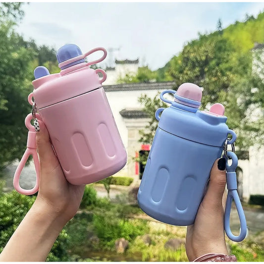 2 in 1 Pastel Stainless Steel Vaccum Sipper Bottle ( 500 ML )