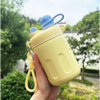 2 in 1 Pastel Stainless Steel Vaccum Sipper Bottle ( 500 ML )