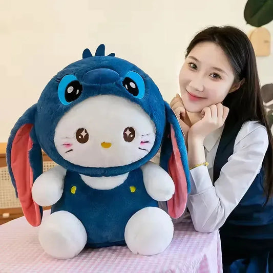 Stitch hello kitty hoodie plushy soft toy