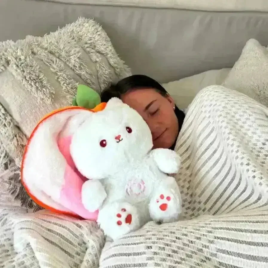 Bunny strawberry breating plushy