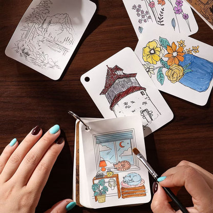 Mini Journaling Sketch Book - 80 Pcs
