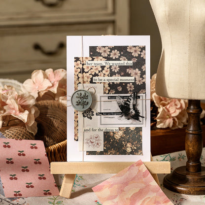 Floral Vintage Journaling Paper Book - 50 Pcs