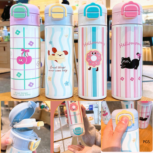Cute Pastel Pop Stainless Steel Sipper ( 550 ML )