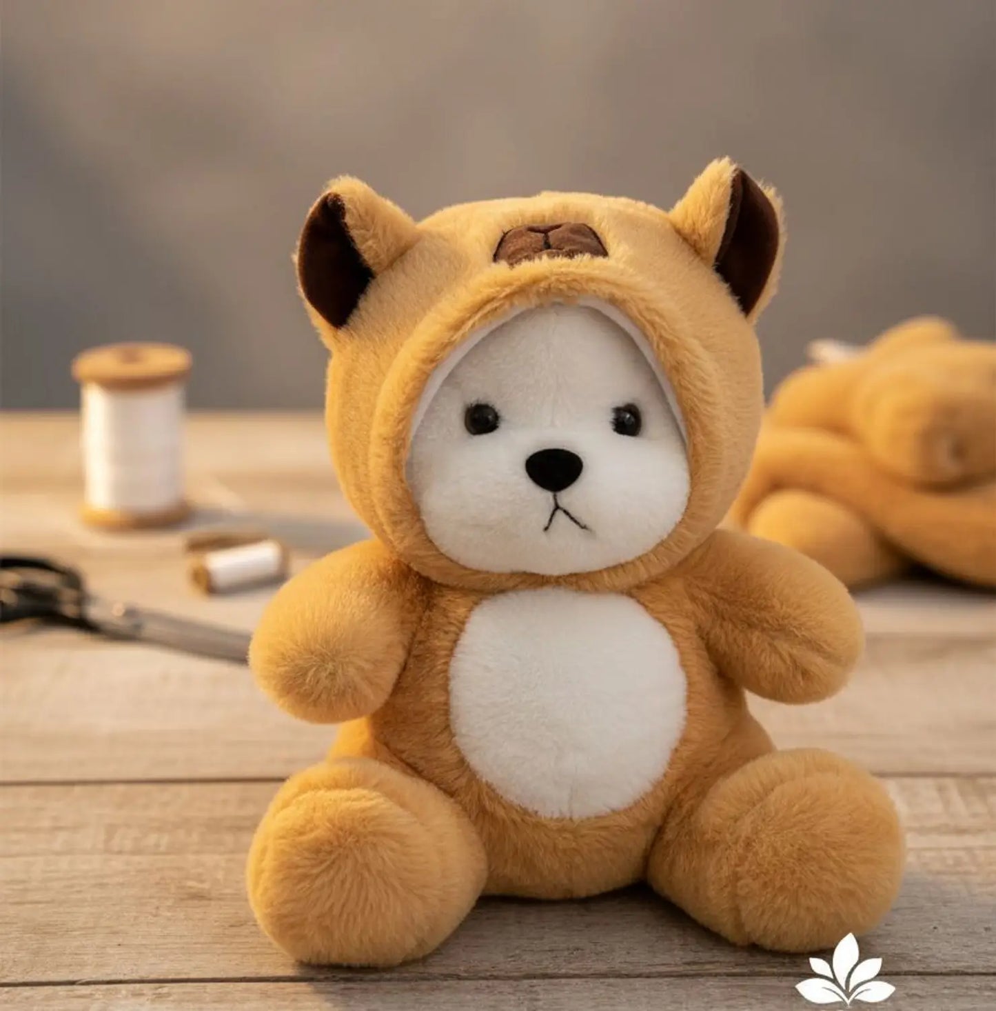 Hoodie Panda bear  plushy soft toy