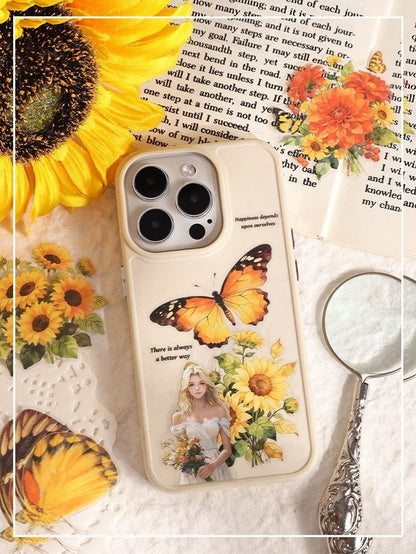 Butterfly Flower Sticker - 25 Pcs