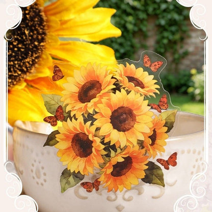 Butterfly Flower Sticker - 25 Pcs