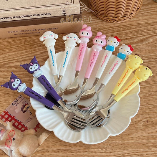 Sanrio kawaii Spoon Fork Set