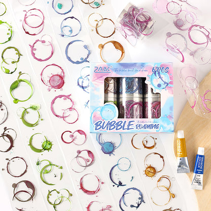 Bubble Burst Sticker Roll Set ( 6 Pcs)