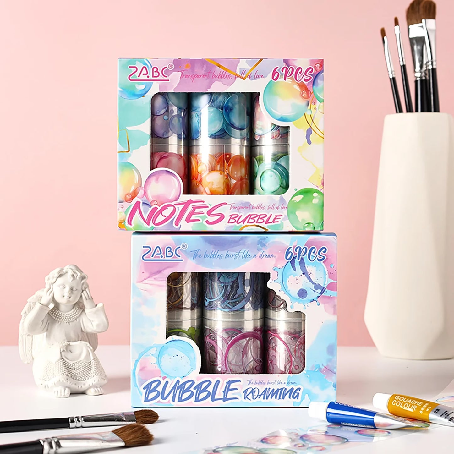 Bubble Burst Sticker Roll Set ( 6 Pcs)