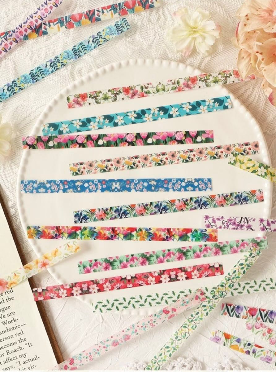 Flower Strip Sticker Tape - 20 Pcs