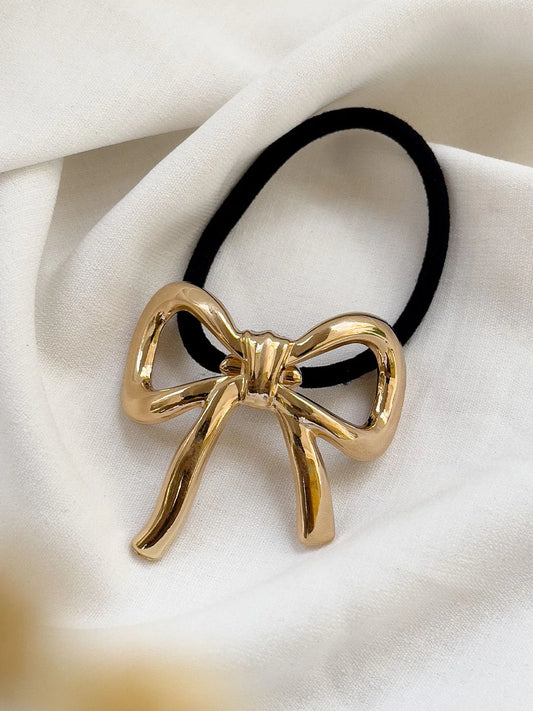 Pony metal hair cuff rubber bands