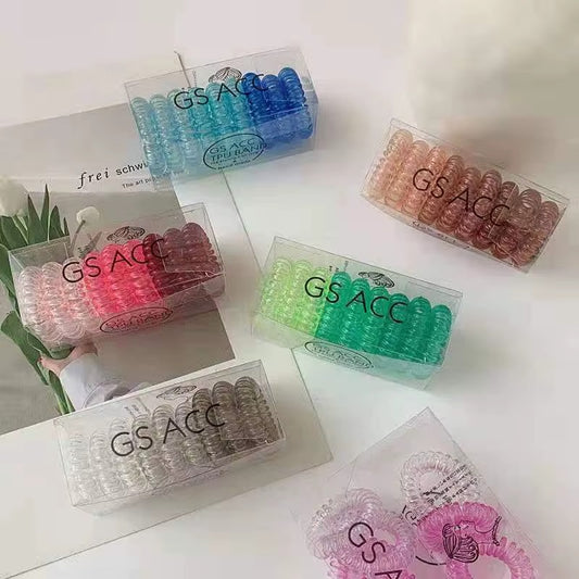 Korean spiral hair rubber band box