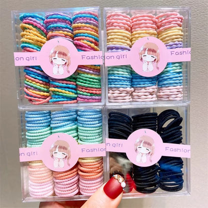 Kids box of hair rubber bands