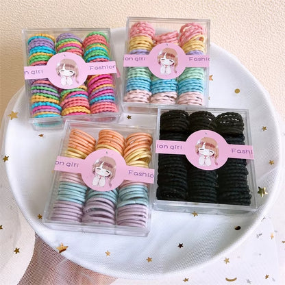 Kids box of hair rubber bands