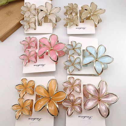 Pintresty Enamel flower Hair Claw Clip - Set