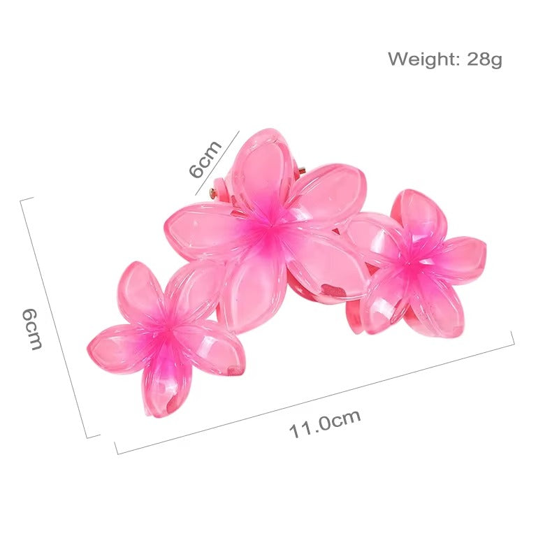 3 Flower Pintresty Hair Claw Clip