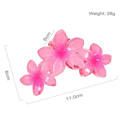 3 Flower Pintresty Hair Claw Clip