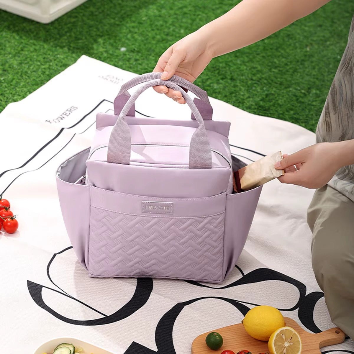 Insulated korean premium lunch bag - 2