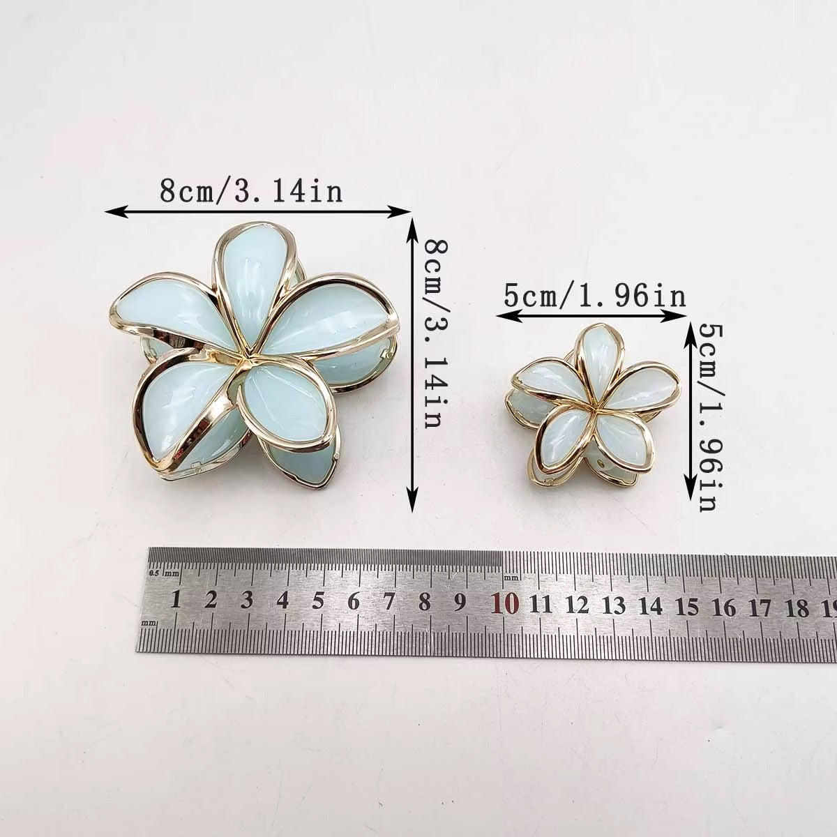 Pintresty Enamel flower Hair Claw Clip - Set