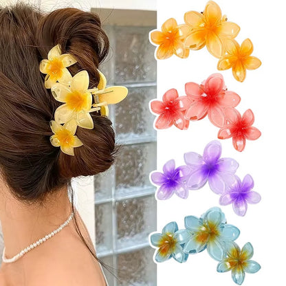 3 Flower Pintresty Hair Claw Clip