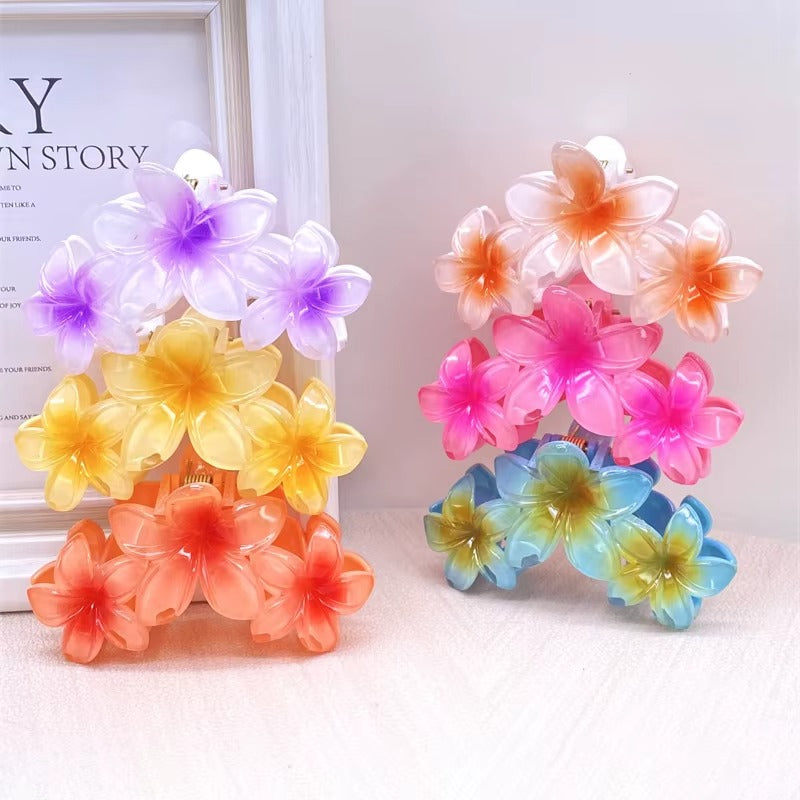3 Flower Pintresty Hair Claw Clip
