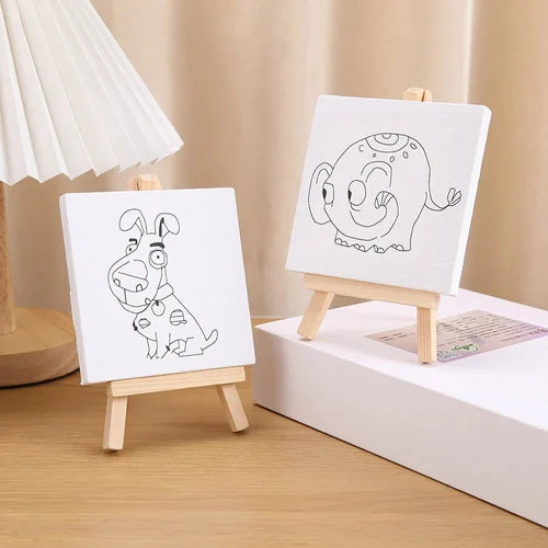 Mini Canvas and Easel Set (animals)