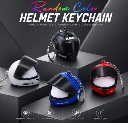 Biker helmet light keychain